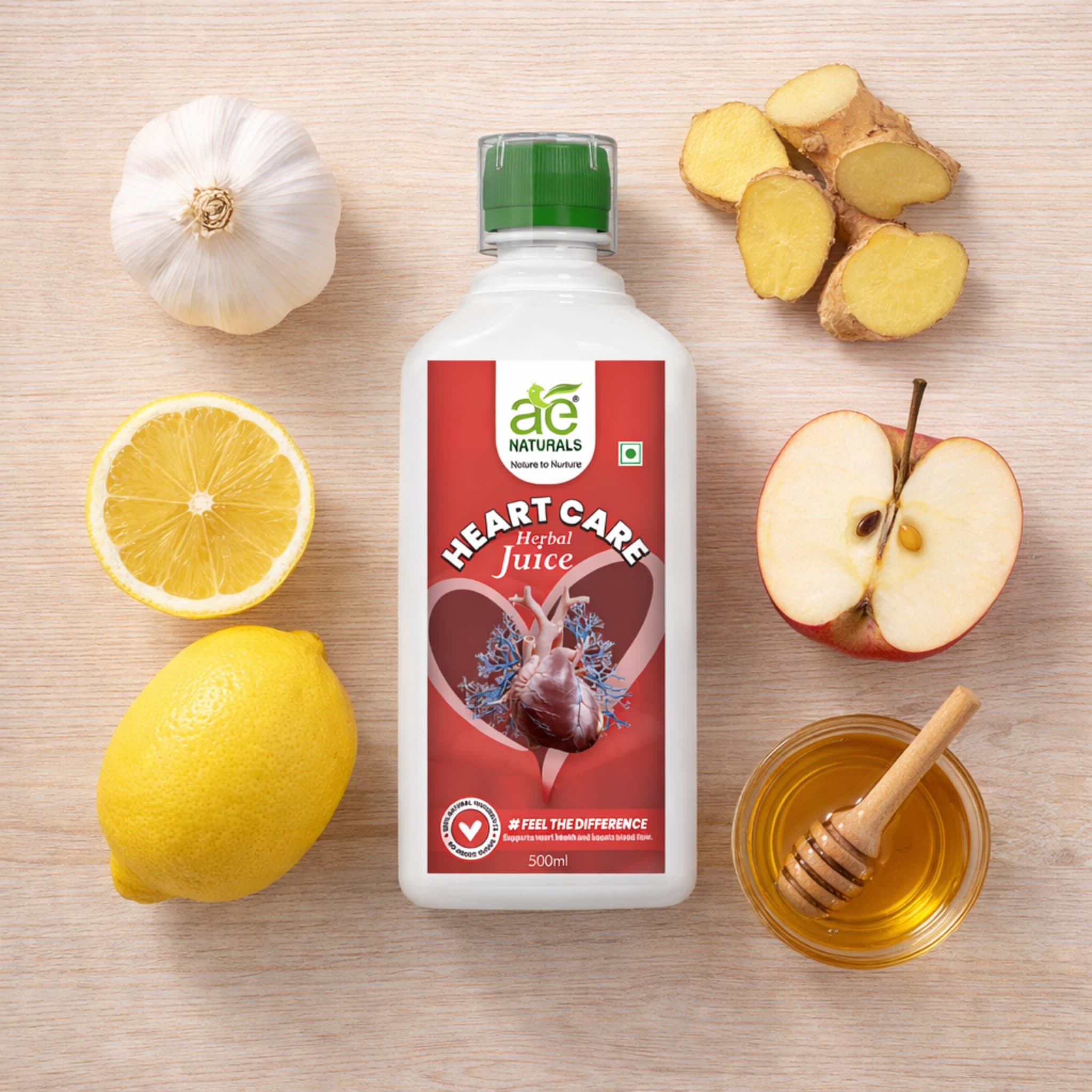 AE Naturals Heart Care Herbal Juice 500ml thumbnail 2