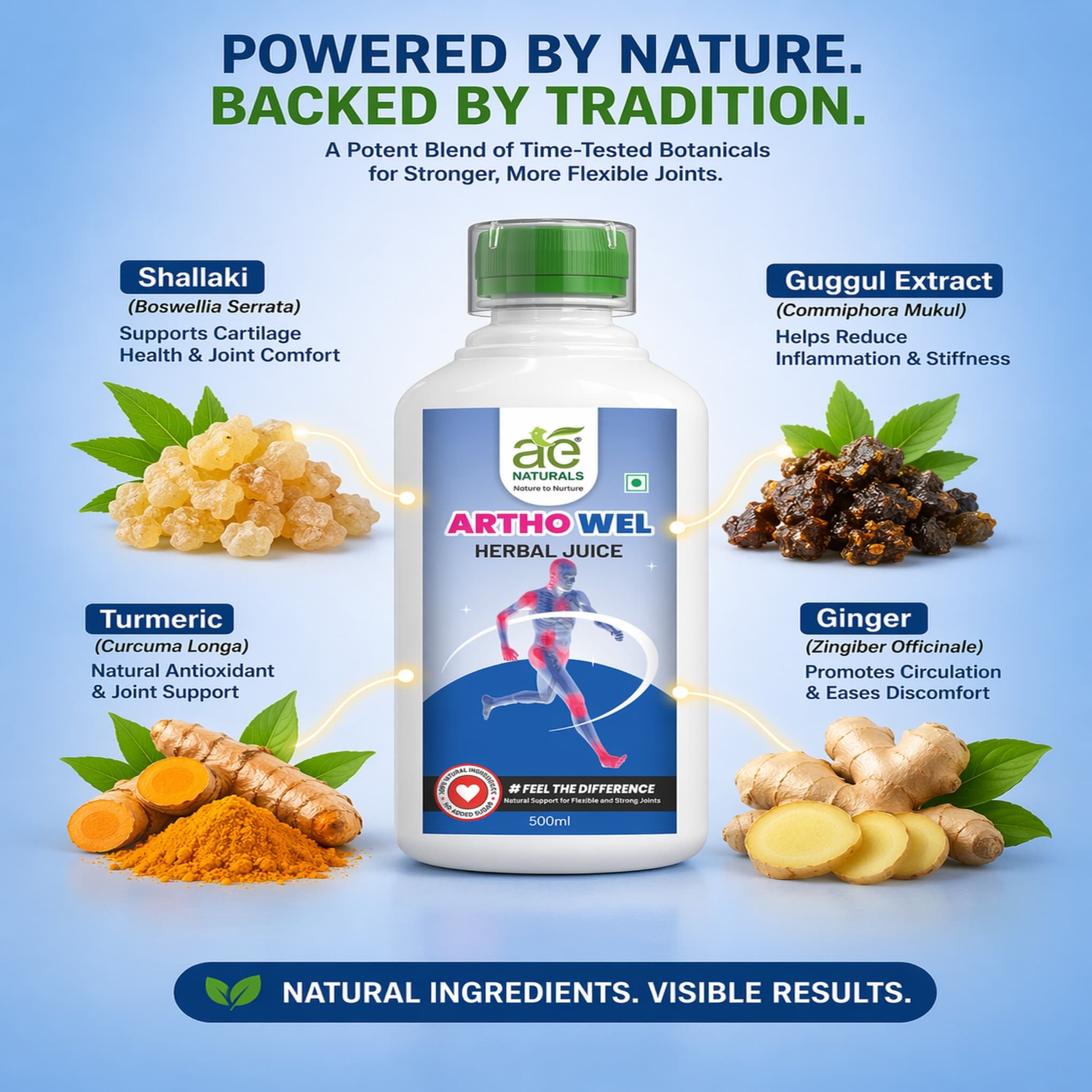 AE Naturals Artho Wel Herbal Juice 500ml thumbnail 5