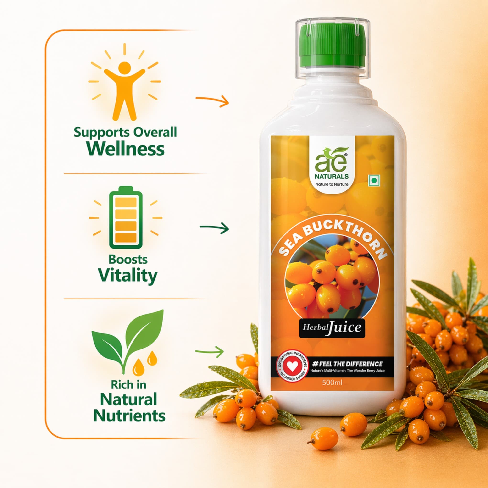 Sea Buckthorn Herbal Juice  thumbnail 3
