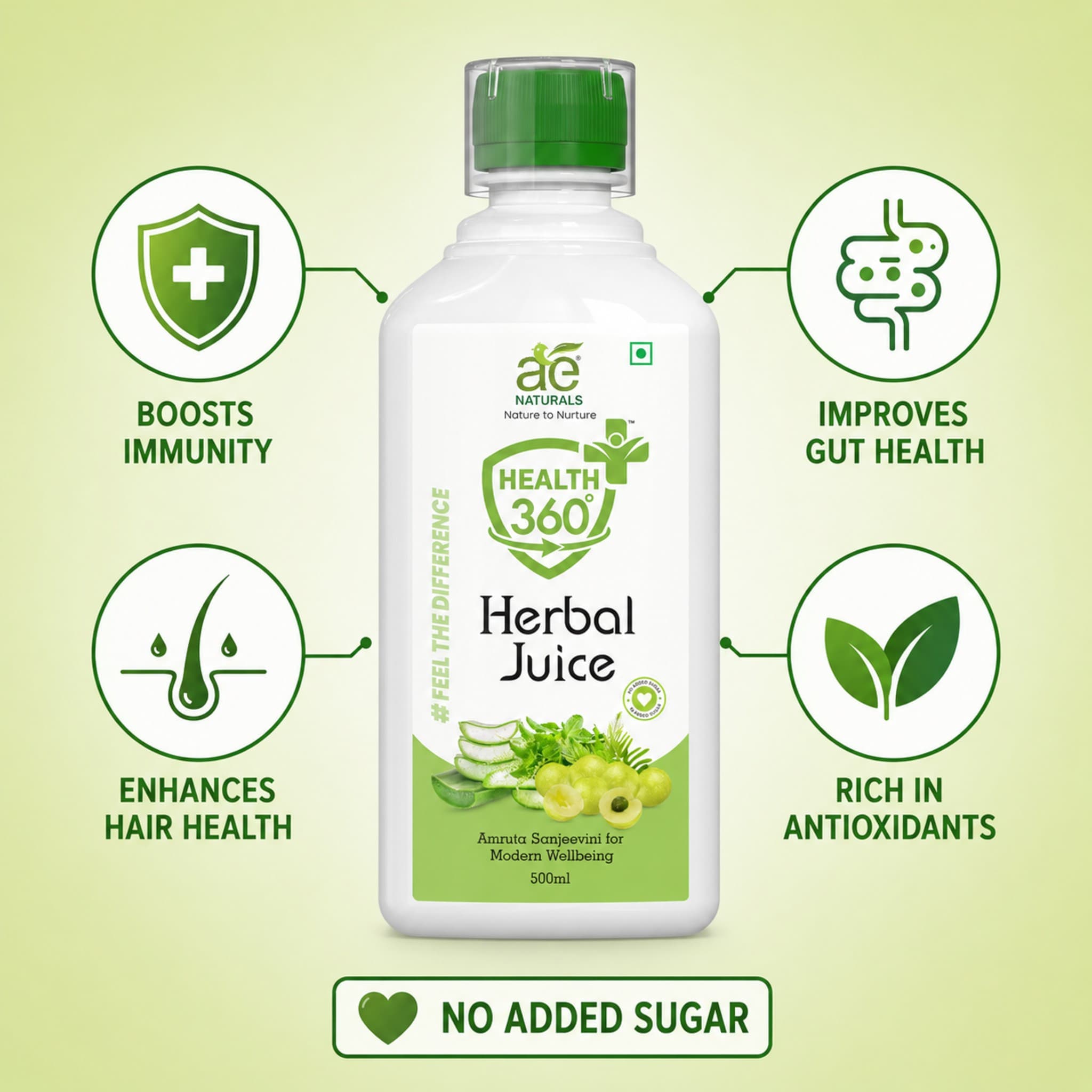 AE Naturals Health 360 Herbal Juice – 500ml thumbnail 2
