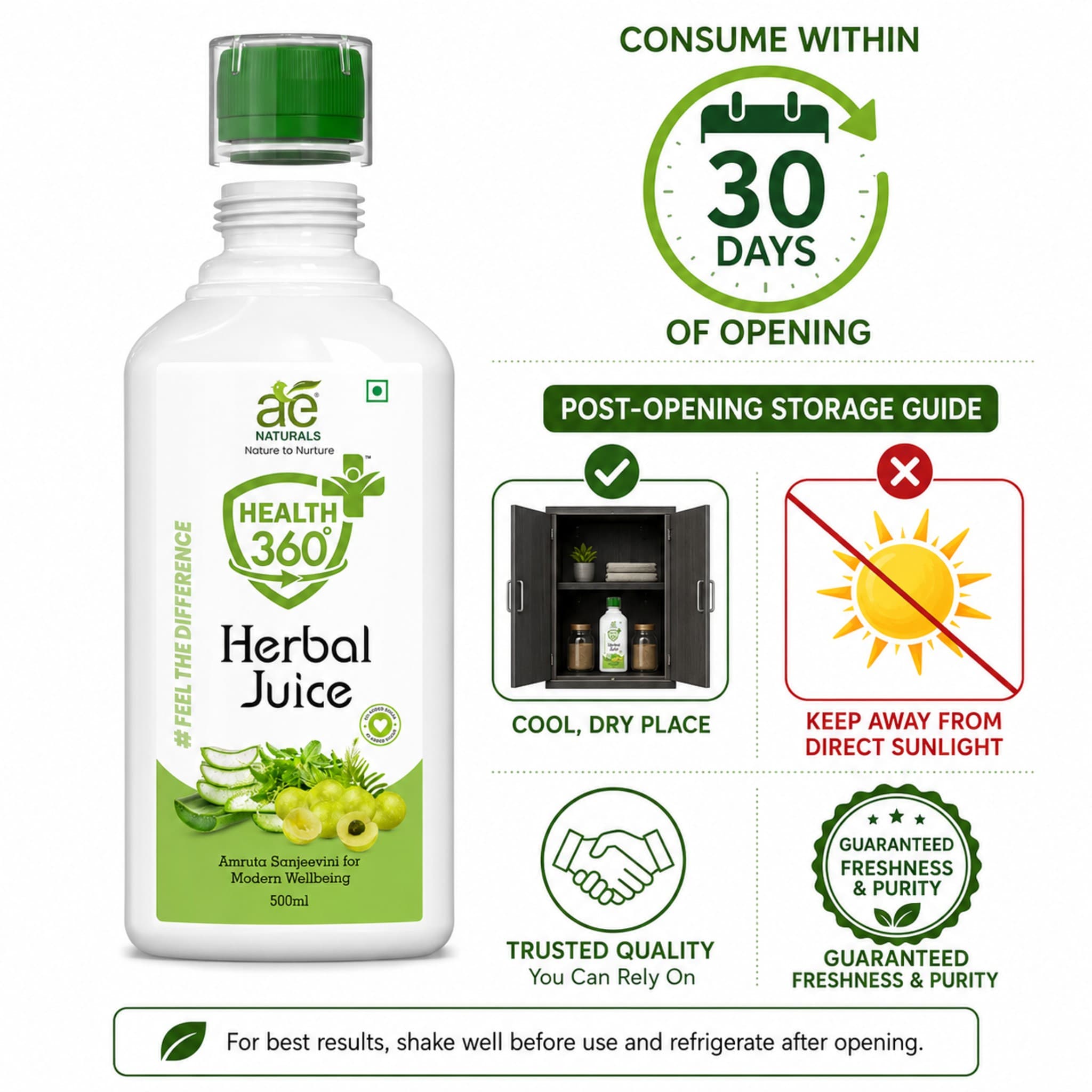 AE Naturals Health 360 Herbal Juice – 500ml thumbnail 5