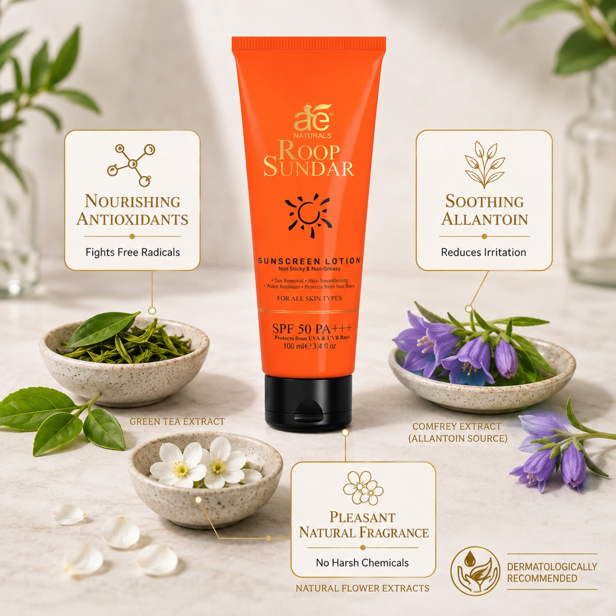 Roop Sundar Sunscreen Lotion SPF 50+ 100ml thumbnail 6