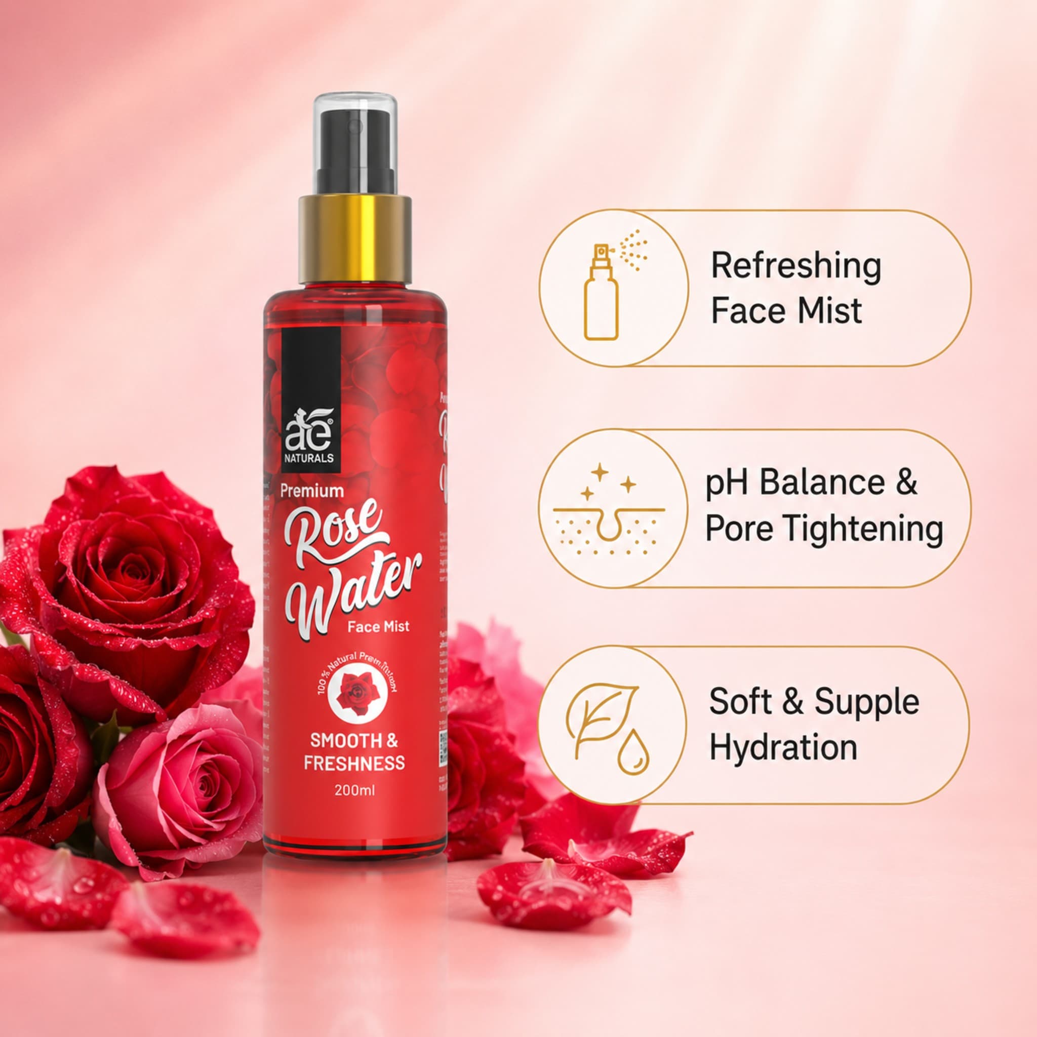 Premium Rose Water 200ml thumbnail 6