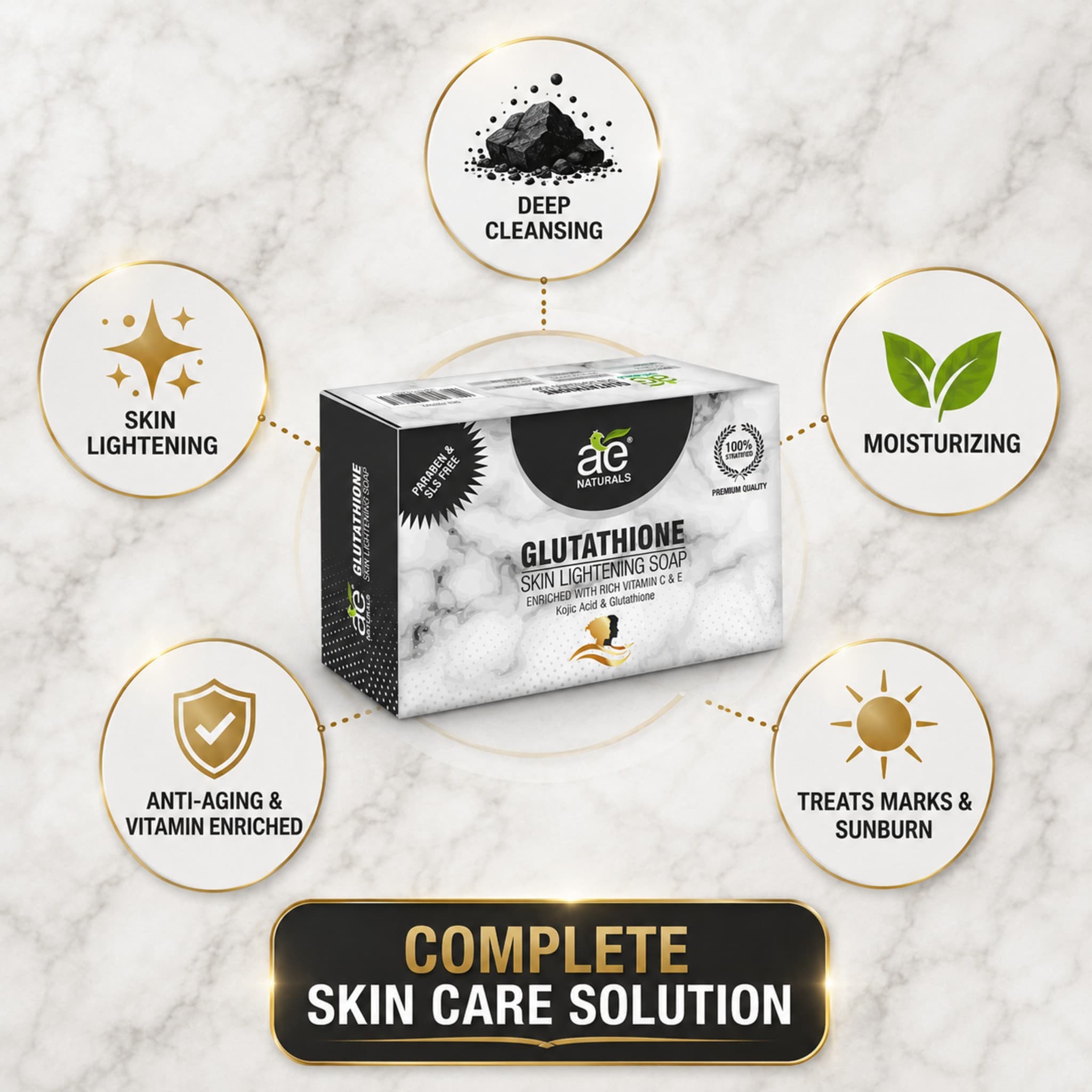 Glutathione Skin Lightening Soap 135g thumbnail 5