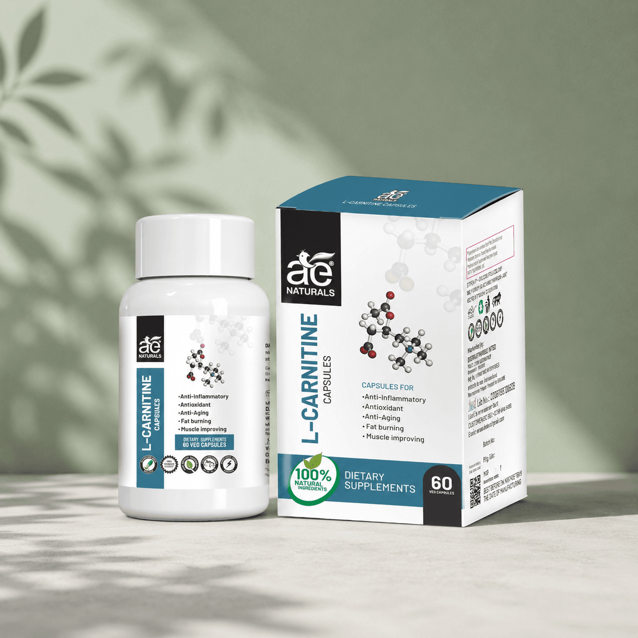 L-Carnitine Energy and Muscle Boost Capsules 60 Caps