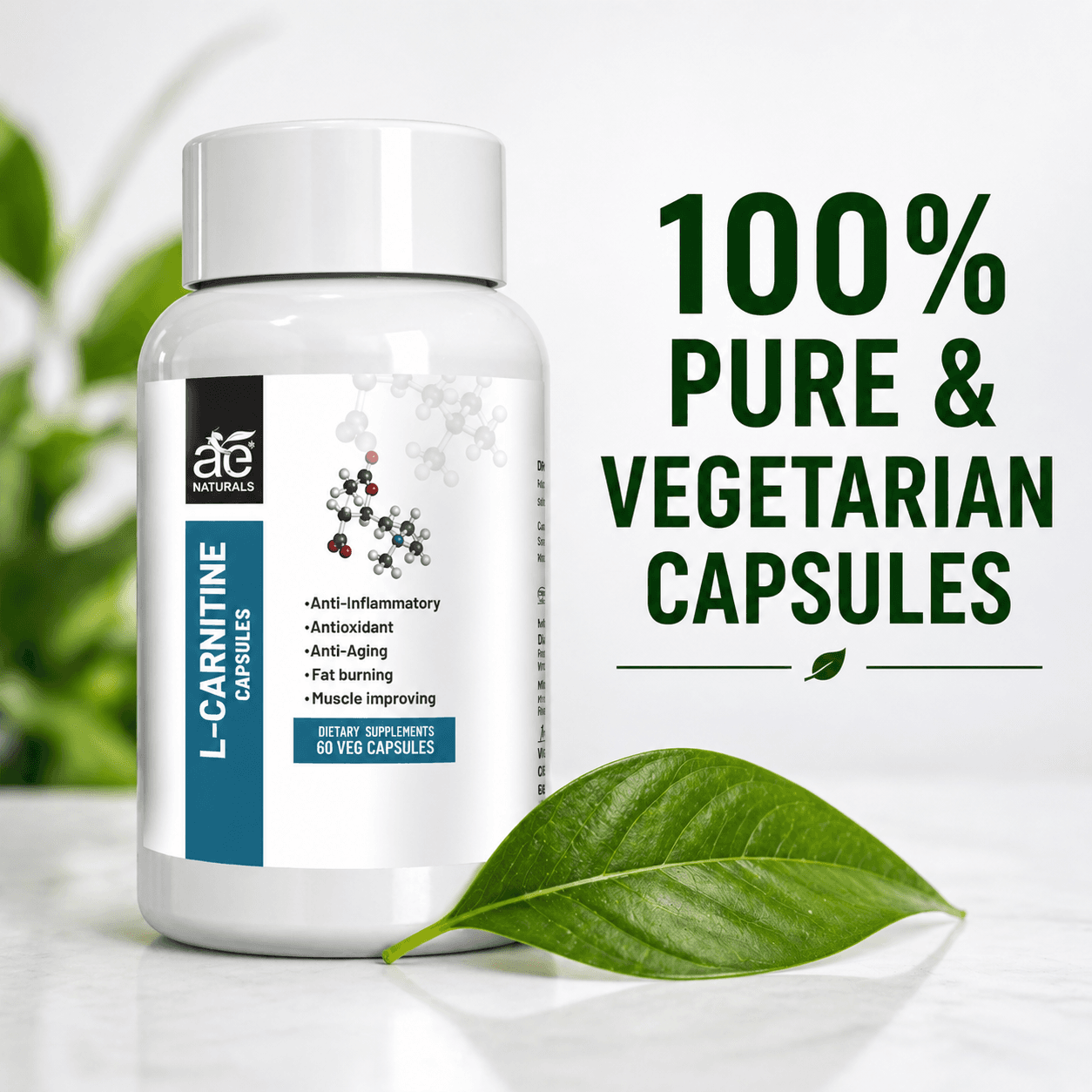 L-Carnitine Energy and Muscle Boost Capsules 60 Caps thumbnail 3