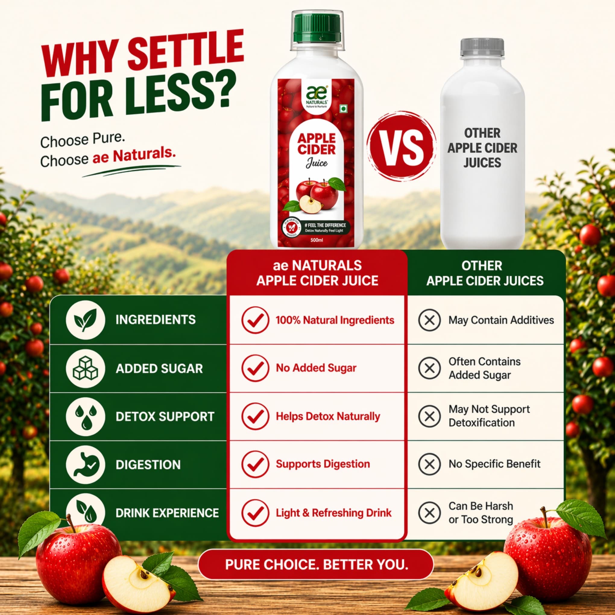 Apple Cider Juice – Natural & No Added Sugar thumbnail 3