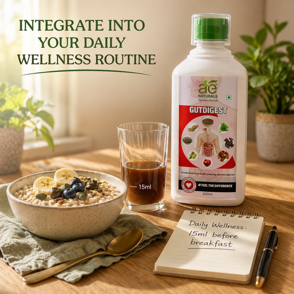 AE Naturals Gutdigest Herbal Juice 500ml thumbnail 2